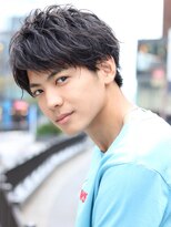 ネイビー(NAVY) カリアゲリバースアップショート