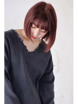 ポット バイ クレドガーデン 大宮東口店(pote by CRED GARDEN) ピンクラベンダー×大人可愛い/小顔前下がりスリークボブ/大宮m1