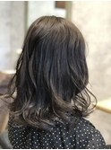 髪質改善ホワイティアッシュ冬カラーパーマボブくびれヘア所沢