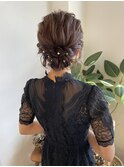 ゆるふわシニヨン♪お呼ばれヘアアレンジ