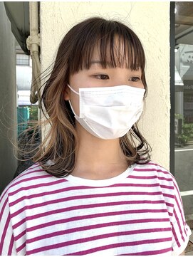 ブラン 阪急伊丹駅前店(Blanc.) ミディアム　インナーカラー