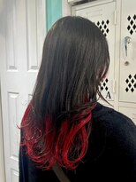 マティーナ ヘアー 池袋(Matina hair)&nbsp;【インナーカラー×レッド】20代30代40代