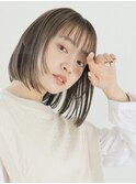 【松井】パッツンボブ×透明感グレージュ大人ガーリープリカール