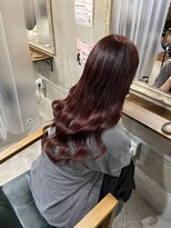 ルフレ 新宿本店1st(Reflet)&nbsp;プルエクステ/ワインレッド/髪質改善