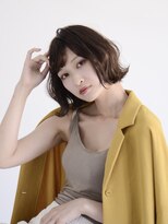 ロアー ヘアー ワメン(RAWR hair WaMen) 【RAWR】切りっぱなしボブ_外ハネスタイル