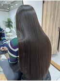 暗めカラー透明感垢抜けロング