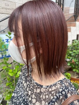 ライズ バイ レボ(RISE by REVO) 大人かわいい/レイヤーロング/グレーベージュ/前髪パーマ/我孫子