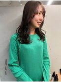 <森千晶>セミロングに顔周りレイヤー