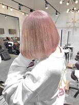 グランデュール 藤枝店(GRANDEUR)&nbsp;ピンクベージュ　ダブルカラーインナーカラーケアブリーチ