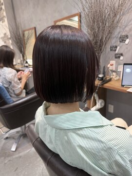 アルモヘアヴォーグ 静岡(ALMO hair VOGUE) 【ALMO】ボブ×ダークバイオレット