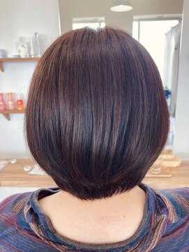 ファイン 三笠店(Fine) 30代40代大人可愛い丸みボブ☆簡単スタイリング