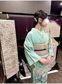 辻が花訪問着一式レンタル着付けセト