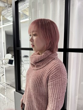 ヴァイス 新宿店(VAICE) ピンクカラー/ピンクベージュ/ショートカット