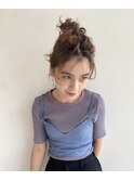 ゆるふわお団子hair