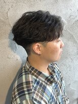 ニアウ 高崎店(Niau)&nbsp;メンズセンター無造作フェザーパーマニュアンス群馬高崎眉毛韓国