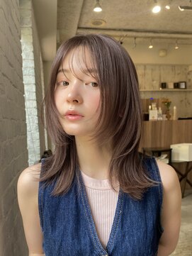 ガーデン 渋谷(GARDEN) ミディアム　レイヤーカット　顔周りカット　似合わせ　暖色