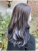 ホワイトアッシュバレイヤージュで透明感たっぷり