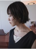 顔まわりレイヤーボブ