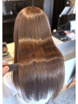 アース コアフュール ボーテ 藤枝店(EARTH coiffure beaute)の写真/髪質改善で満足できなかったあなたへ。プレミアムストレートで理想の艶髪へ導きます☆