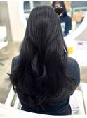 ワンホン暗髪ヘアワンホンレイヤー
