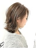 さとうあやか/コントラストハイライト／グレージュカラー