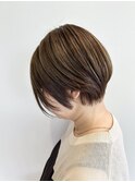ミセスショート×ナチュラルハイライト