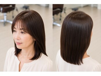 ハウズコレクション イオンタウン店(hu's collection)の写真/カラー×髪質改善でダメージしらずな艶髪に仕上がり◎話題のトステア導入でカラーの持続力UP