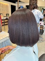 ヘアリゾート粋 ティガ 池袋店(tiga)&nbsp;透明感ブラウン/ミディアムストレート/ボブ