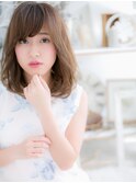 束感ニュアンス＊自然体セミディゆるふわミディアムa