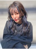 inner Blue hair♪ダブルカラー/インナーカラー/ブリーチ
