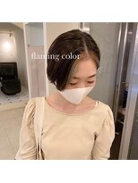 シュシュ(chouchou)&nbsp;フェイスフレーミングカラー/センターパートショート