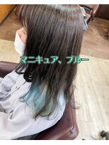 ビューティークラブジェイ アルパーク前店(Beauty club.J) マニキュア、ブルー