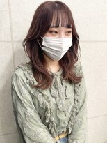 アンリ(Anli) 【Anli☆岩瀬萌】チェリーピンク ローズ 韓国風 くびれヘア