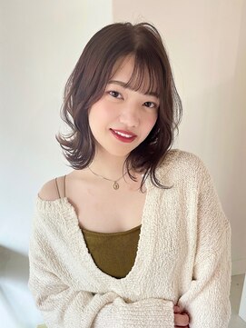 アモレット 天文館店(amoretto) 【amoretto】エアリー外ハネウェーブ/ベージュカラー