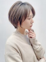ロンド 銀座(Lond)&nbsp;【銀座◇成田】丸みショートイメチェンチェリーブラウンボブ