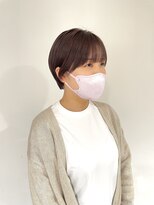 ヘアーアイストゥーレ(HAIR ICI TRE)&nbsp;ショート ベージュカラー ラベンダー 担当渡辺聖