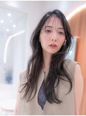 20代30代大人かわいい斜めバンググレージュカラー小顔前髪ボブ