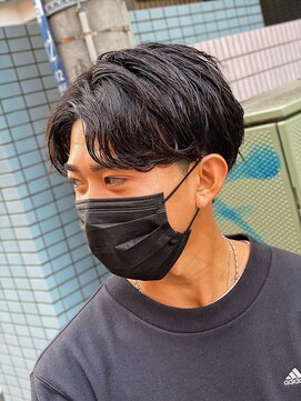 スウェル 船橋店(Swell) ハイライト/マッシュパーマ/束感/波巻き/メンズ