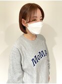 ブリーチなしオレンジブラウンカラー 担当渡辺聖