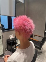 ネクストゼロ(NEXT zerO) スパイキーショート ブリーチオンカラー ピンクカラー