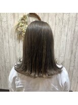 アース 東戸塚店(HAIR & MAKE EARTH) 簡単スタイリングブリーチなしグレージュカラー