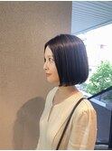 女性らしい丸みボブ