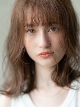 エースハバナ 渋谷(1 HAVANA) 大人かわいい／20代30代／バングカット/オリーブベージュ