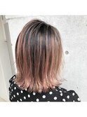 SNS話題のバレイヤージュブロンドカラー