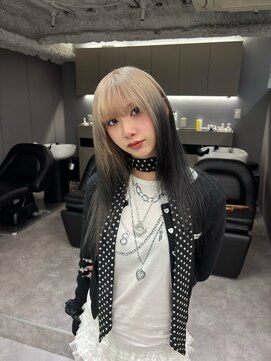 ロテ 名古屋 名駅店(Lote.) ホワイトグレージュ/デジタルパーマ/チェリーブラウン/名古屋