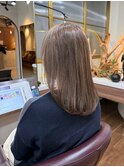 白髪ぼかしカラー/脱白髪染め/ライトブラウン/小顔カット/芦屋