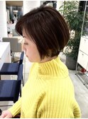 大人ショート/ショートボブ/白髪ぼかしハイライト/武蔵小杉