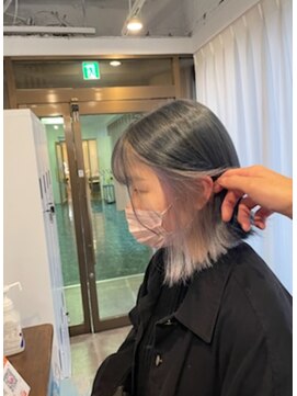 アレンヘアー 梅田店(ALLEN hair) インナーカラー/ケアブリーチ/ホワイトシルバー