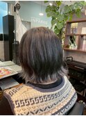ぱつっと切りっぱなし ミディアムボブ［北千住］
