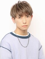 キビト(kibito)&nbsp;メンズマッシュ刈り上げ/ミルクティーカラー/ブリーチ/大西真人